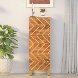 vidaXL Dulap &icirc;nalt, maro și negru, 40x33,5x110 cm, lemn masiv de mango