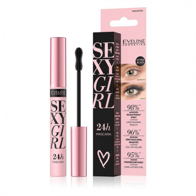 Mascara, Eveline Cosmetics, Sexy Girl 24 h, 10 ml foto