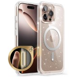 Husa iPhone 16 Pro&Atilde;&sbquo;&Acirc;&nbsp;Max Supcase Unicorn Beetle Slim Clear MagSafe, transparenta, sclipici