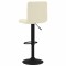 Scaune de bar, 2 buc., crem, catifea - 5