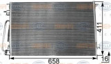Condensator / Radiator aer conditionat OPEL VECTRA C (2002 - 2016) HELLA 8FC 351 300-311