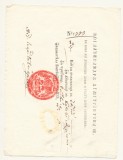 1835 inam cu sigiliul voievodului Alexandru Dimitrie Ghika pentru o deplasare la Calafat semnat pentru Secretarul Statului de dr. Gh. Arsachi