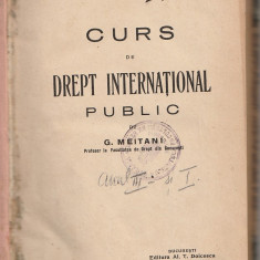G. MEITANI - CURS DE DREPT INTERNATIONAL PUBLIC ( 1930 )