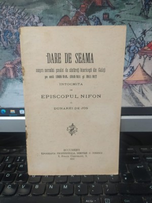 Episcopul Nifon al Dunării de jos, Dare de seamă asupra mersului Școalei de c&amp;acirc;ntăreți bisericești din Galați pe anii 1909/910..., București 1912, 054 foto