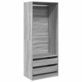 Cumpara ieftin Sifonier, gri sonoma, 80x50x200 cm, lemn prelucrat