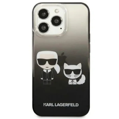 Husa Cover Hard Karl Lagerfeld &amp;amp; Choupette pentru iPhone 13 Pro Negru foto