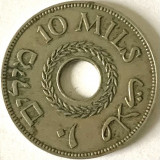 PALESTINA - MANDAT BRITANIC 10 MILS 1940,,KM#4, Asia, Cupru-Nichel