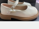 Pantofi Mary Jane fetițe BENVENUTI piele naturală, mărimea 29-30 (19 cm)