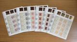Expoziția Filatelică Mondială EFIRO 2008 (III) minicoală de 8 timbre, folio aur, LP 1805a