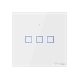 Intrerupator Smart cu Touch Wifi + RF 433 Sonoff T1 EU TX, (3 canale)