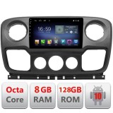 Navigatie Android Opel Movano si Renault Master 2010-2021, 8GB RAM 128GB LTE