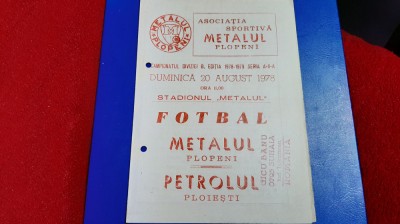 program Metalul Plopeni - Petrolul Pl. foto