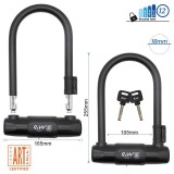 &Icirc;ncuietoare anti - furt, trotineta electrică, &icirc;n U, cu cheie, 25,5 cm, EWLK028, negru | Motorevolution