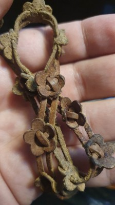 Lantisor handmade cu stelute, din piele naturala foto