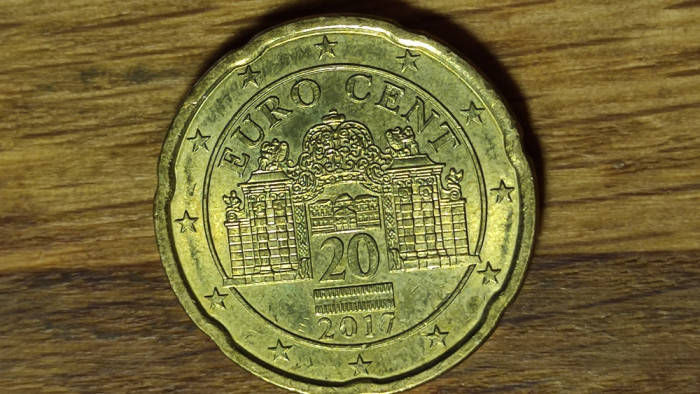 Austria - moneda de colectie - 20 euro cent 2017 - XF + superba !