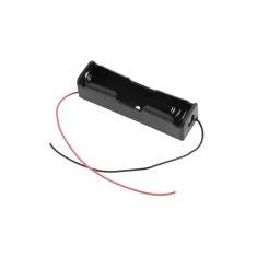 Suport baterie 1x18650, plastic ABS, cu cablu, 3.7V, 1S, DIY, Arduino, electronica
