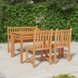 Cumpara ieftin Set mobilier pentru grădină, 4 piese, lemn masiv de tec