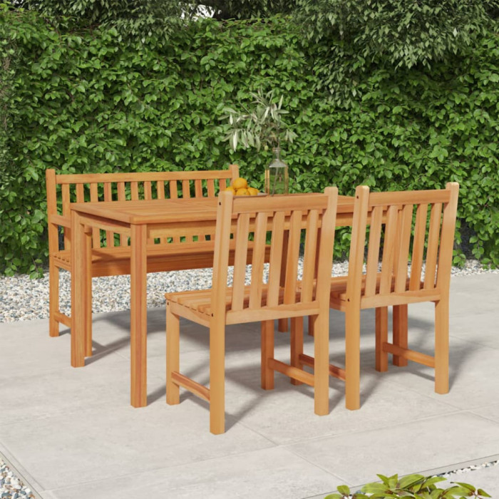 Set mobilier pentru gradina, 4 piese, lemn masiv de tec GartenMobel Dekor