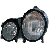 Far Mercedes Clasa E (W210) 07.1999-03.2003 Depo partea Dreapta, tip bec H7+H7, reglaj pneumatic