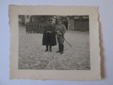 Mini fotografie 70 x 58 mm cu ofiteri nazisti WWII