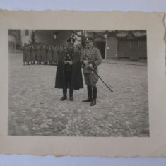 Mini fotografie 70 x 58 mm cu ofiteri nazisti WWII