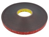 Bandă de Fixare Acrilică Neagră 19mm x 33m