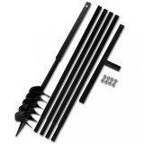 Burghiu de sol cu m&acirc;ner 120 mm cu tub prelungitor 5 m oțel 270523