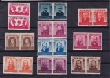 ROMANIA 1943 LP 155 FIGURI ARDELENE PERECHE SERII MNH