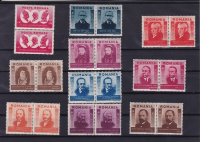ROMANIA 1943 LP 155 FIGURI ARDELENE PERECHE SERII MNH foto