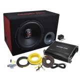 Kit Subwoofer cu Amplificator ,PACHET GROUND ZERO GZ BASS KIT 12.300X-II CONNECT