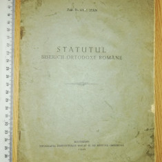 LOT 2 CARTI VECH I- STATUTUL BISERICII ORTODOXE ROMANE1949 /LEGEA CULTELOR 1950