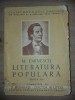 Literatura populara- M. Eminescu comentate de D.Murarasu