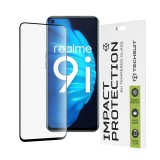 Folie pentru Realme 9i / 9 5G / 9 Pro / 8i / Narzo 50 / Oppo A76 / A96 / OnePlus Nord CE 2 Lite 5G, Techsuit 111D Full Cover / Full Glue Glass, Black