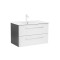 Dulap inferior Vario Clam 80 cu lavoar antracit-alb
