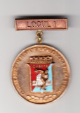 Insigna Consiliul Municipal Bucuresti pt Educatie Fizica si Sport - Locul I, Romania de la 1950