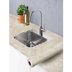 Autocolant Marmura BEJ Autoadeziva Pentru Mobilier Si Bucatarie Model Nou Deosebit 3m x 60cm