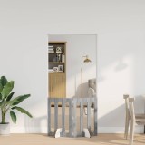 vidaXL Țarc pliabil pentru animale de companie 2 pcs Sonoma gri 8005965