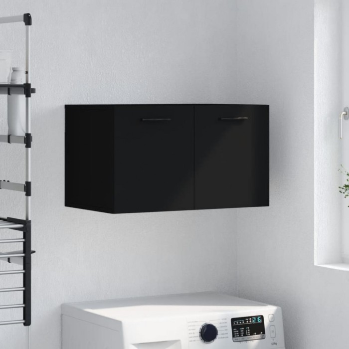 vidaXL Dulap de perete, negru, 60x36,5x35 cm, lemn prelucrat 830037