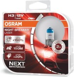 Set 2 becuri H3 55 W Osram Night Breaker Laser NextGen +150%