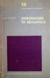 Introducere in semantica - Tullio de Mauro