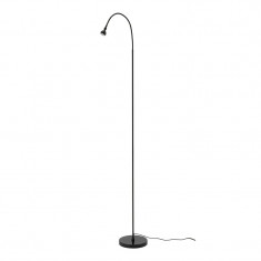 Lampadar LED, 2 W, inaltime 166 cm, 88 lm, 3000 K, Negru foto