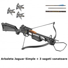 Set arbaleta recurve EK Archery Jaguar 1 Simple + 3 sageti vanatoare foto