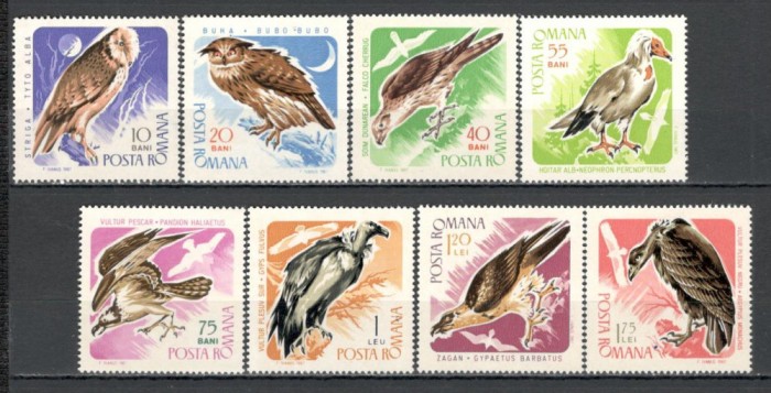Romania.1967 Pasari de prada XR.540