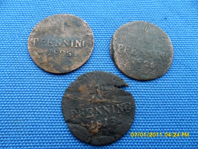 1 PFENNIG 1813-1825 BAVARIA /LOT 3 MONEDE foto