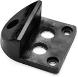 Opritor pentru poarta sau usa, otel galvanizat si cauciuc, 65x65x14 mm, negru