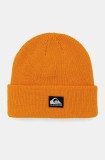 Quiksilver caciula culoarea portocaliu, din tricot gros