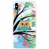Husa silicon pentru Apple Iphone XS, Owl 101