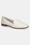 Aldo mocasini de piele VEADITH2.0 femei, culoarea bej, cu toc plat, 13621096
