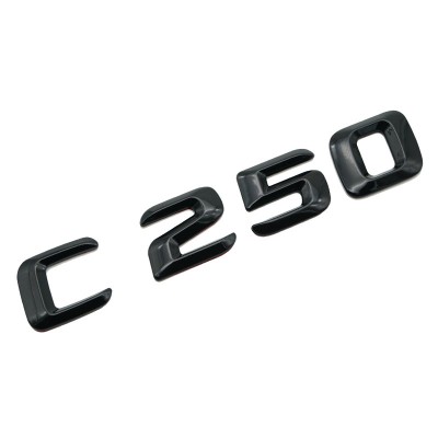 Emblema C 250 Negru, pentru spate portbagaj Mercedes foto