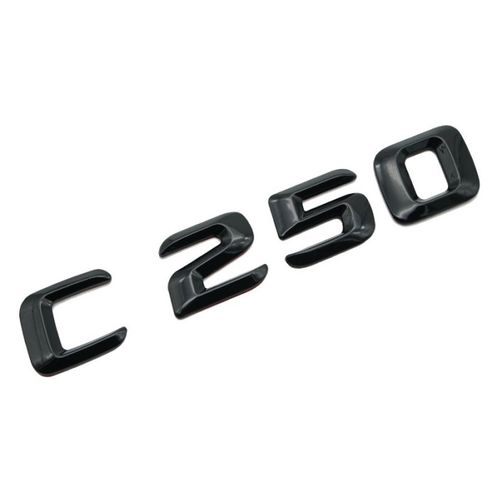 Emblema C 250 Negru, pentru spate portbagaj Mercedes
